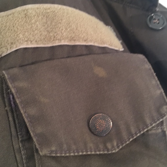 ✅ SOLD Military Jacket Unisex Olive Green LOTS pockets - Picture 9 of 14